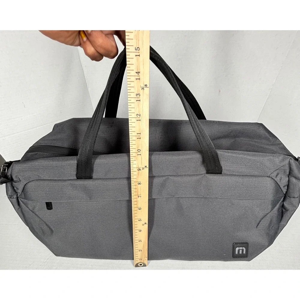 Travis Mathew Lateral Duffel Bag Graphite‎ Gray Weekender Travel J.P. Morgan